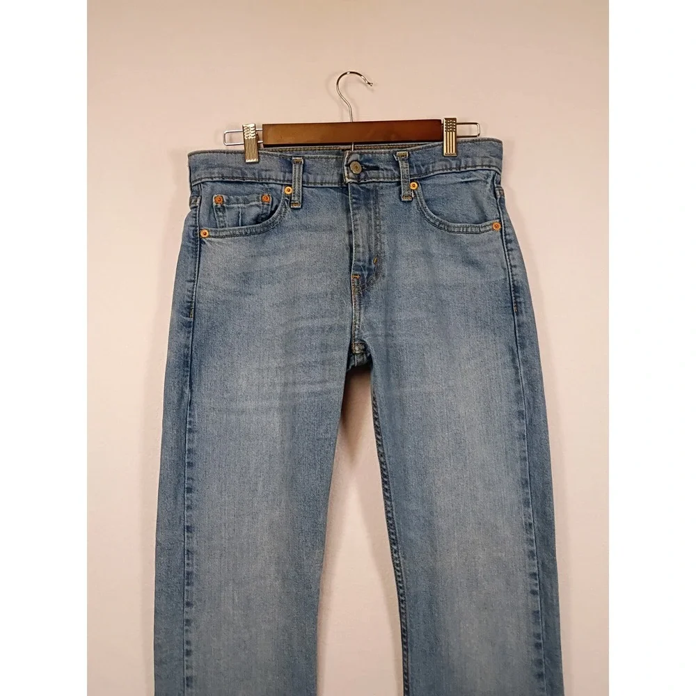 Classic Americana Levi's 513 Mens 29x32 Light Wash Slim Straight Stretch Jeans